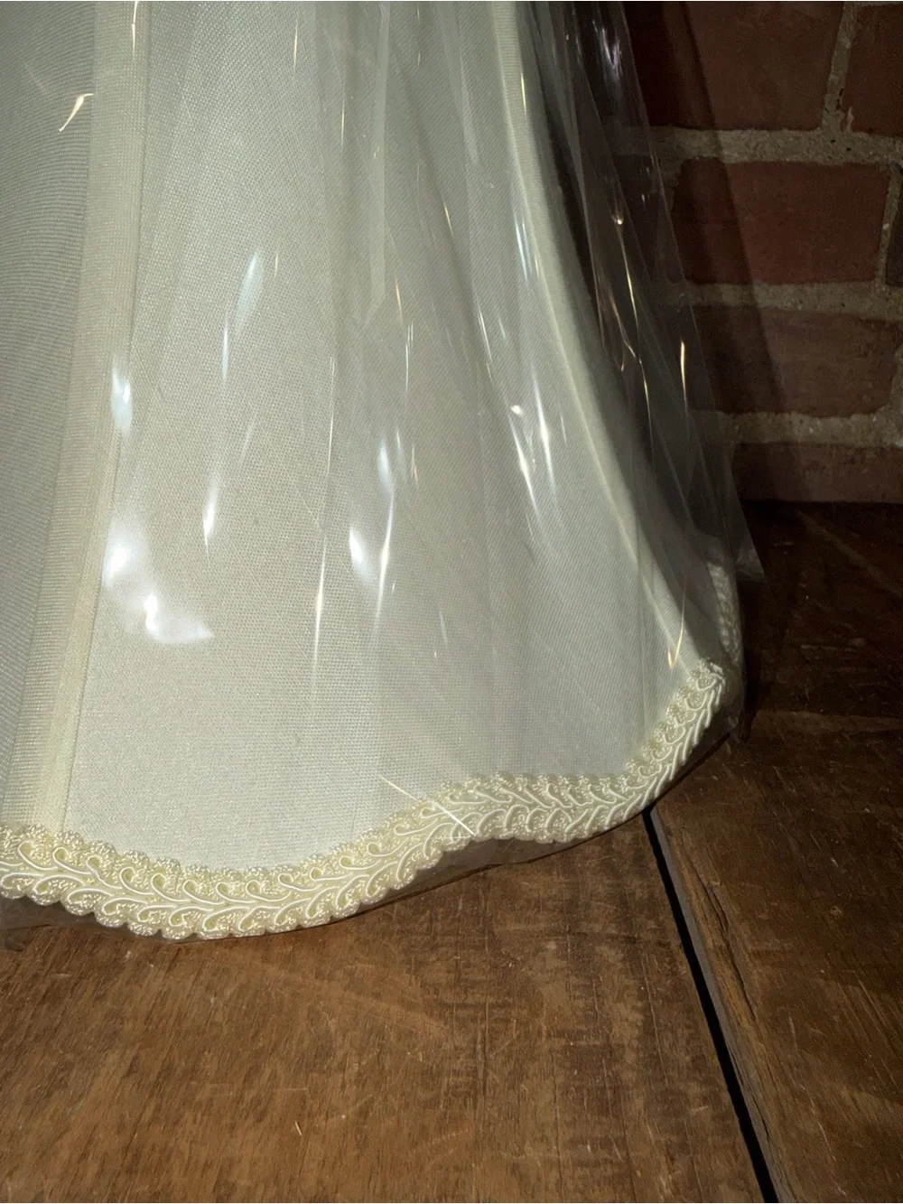 Vintage Victorian Classic Cream Scalloped Lamp Shade - Neutral Home Accent